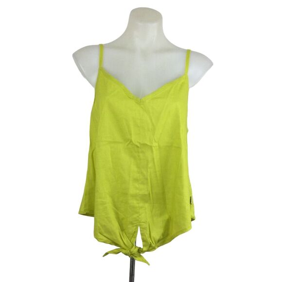 The North Face Womens Hillrose Hemp Tank Top Sulphur Spring Green Size Small NWT - Picture 1 of 8